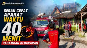 Gerak Cepat Aparat Waktu 40 Menit Padamkan Kebakaran Kantor Perusahaan Daerah Natuna