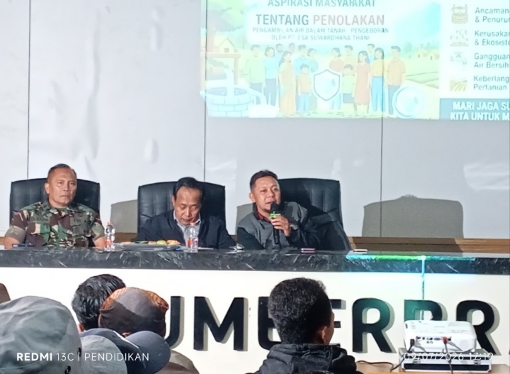 Perwakilan dari Kecamatan Bumiaji ketika memberikan sambutanya. 