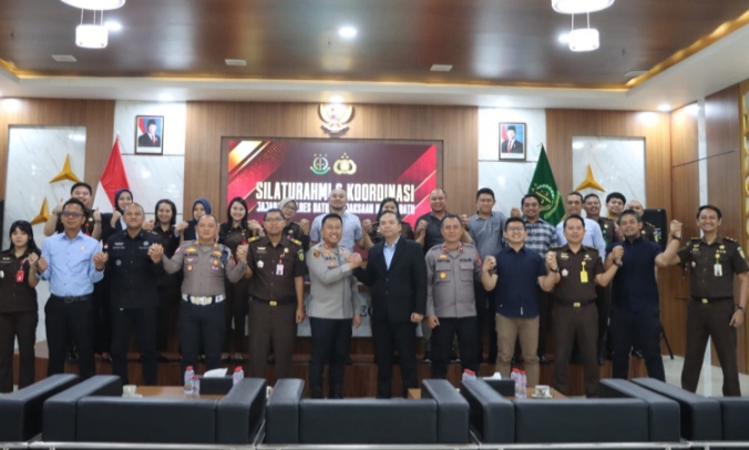 Tampak Kapolres beserta jajaran bersama Kejaksaan Negeri Baru.
