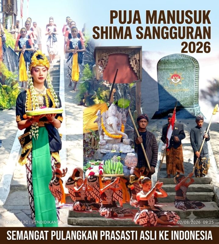 Puja Manusuk Shima Sangguran 2026, Semangat Pulangkan Prasasti Sangguran Asli ke Indonesia