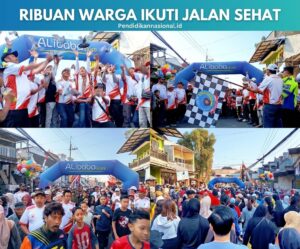 Ribuan Warga Ikuti Jalan Sehat, Selamatan Desa Junrejo dan HUT RI ke-81 Resmi Dimulai