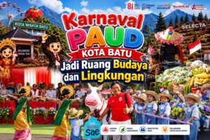 Setelah Vakum Bertahun-tahun, Karnaval PAUD Kota Batu Jadi Ruang Edukasi Budaya dan Lingkungan