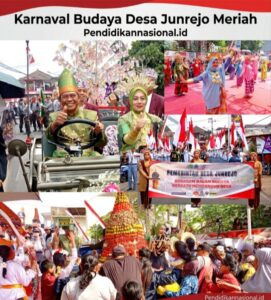 Karnaval Budaya Desa Junrejo Meriah, 10 RW Tampilkan Keragaman Nusantara di HUT RI ke-81