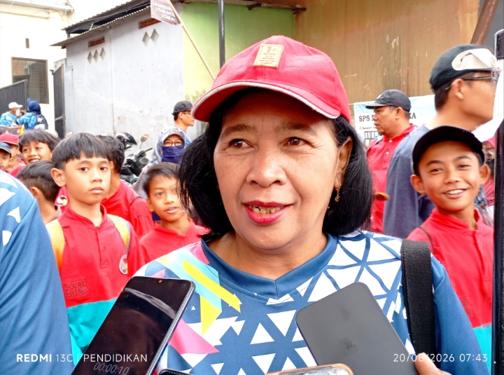 Ketua Bapopsi Kecamatan Batu yang juga menjabat sebagai Kepala SDN Sisir 6, Tri Pangestuti, S.Pd., ketika memberikan keteranganya juga ke awak media.