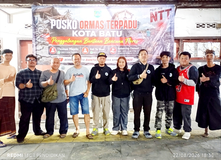 Tampak dari BAM Rescue dan Koordinator setelah selesai kerja bakti. 
