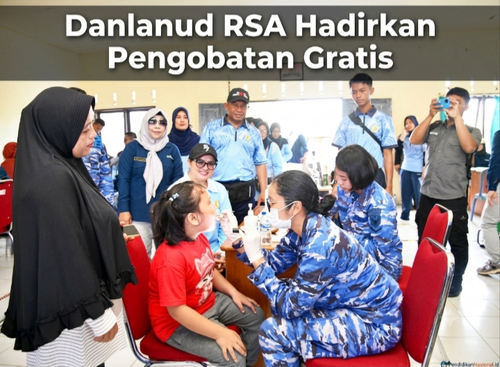 Danlanud RSA Hadirkan Pengobatan Gratis di HUT Ranai Darat