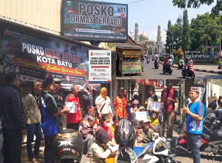Forbes Koba Batu Galang Dana untuk Korban Gempa Flores, Solidaritas Mengalir dari Kota Batu