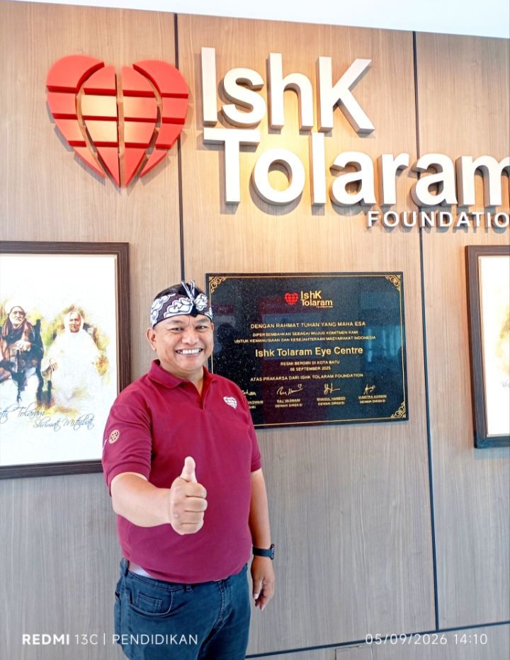 Direktur IshK Tolaram Eye Centre, dr. Rahmat Hidayat Setiawan,ketika di lokasi.