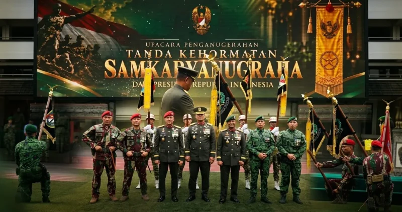 Yonif 502 Kostrad Raih Samkarya Nugraha dari Presiden