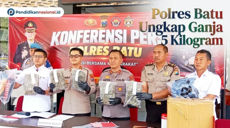 Kasus Ganja 5 Kg di Batu Terungkap, Polisi Telusuri Dugaan Jaringan Pemasok