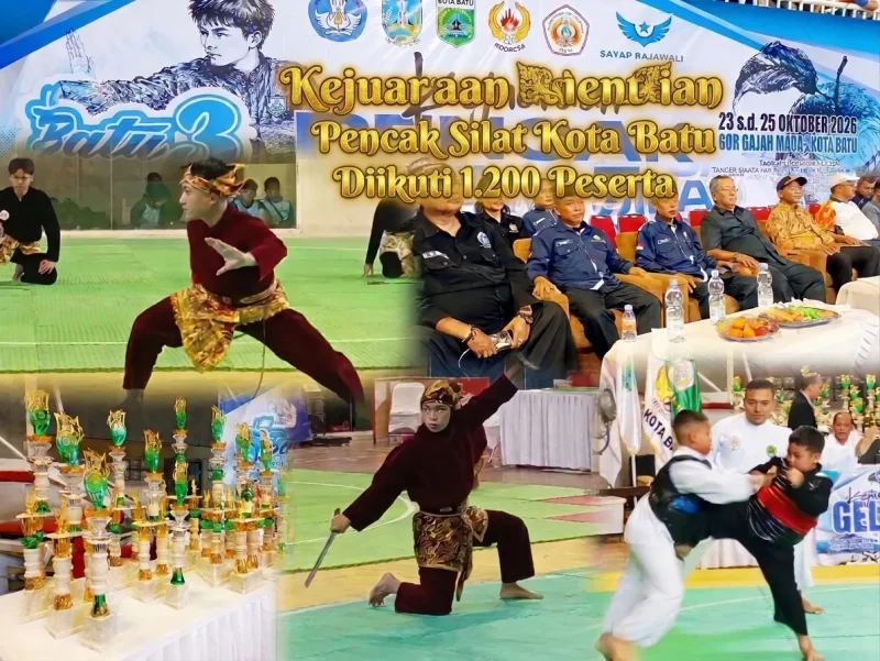 Kejuaraan Pencak Silat Kota Batu Diikuti 1.200 Peserta, Cetak Atlet Berprestasi